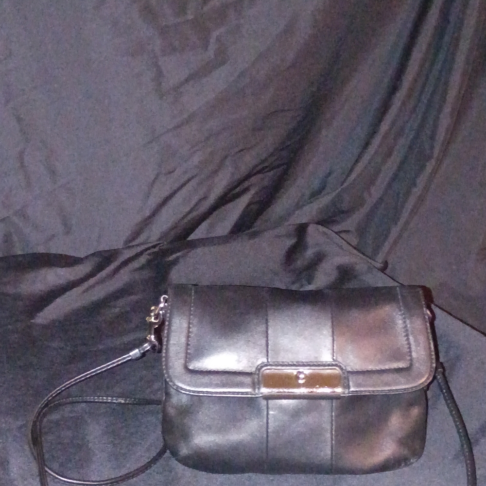 Coach Black Leather Crossbody Bag